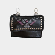 Load image into Gallery viewer, Biker&#39;s Black Eagle Handbag