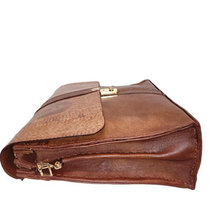 Luxury Brown/Cobra Laptop Bag